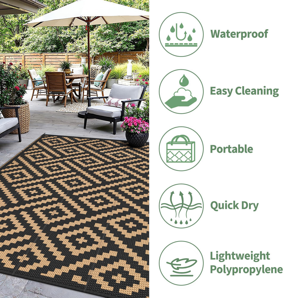 sarben Outdoor Rug reversed side view