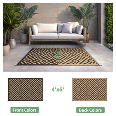 sarben Outdoor Rug reversible geometric pattern
