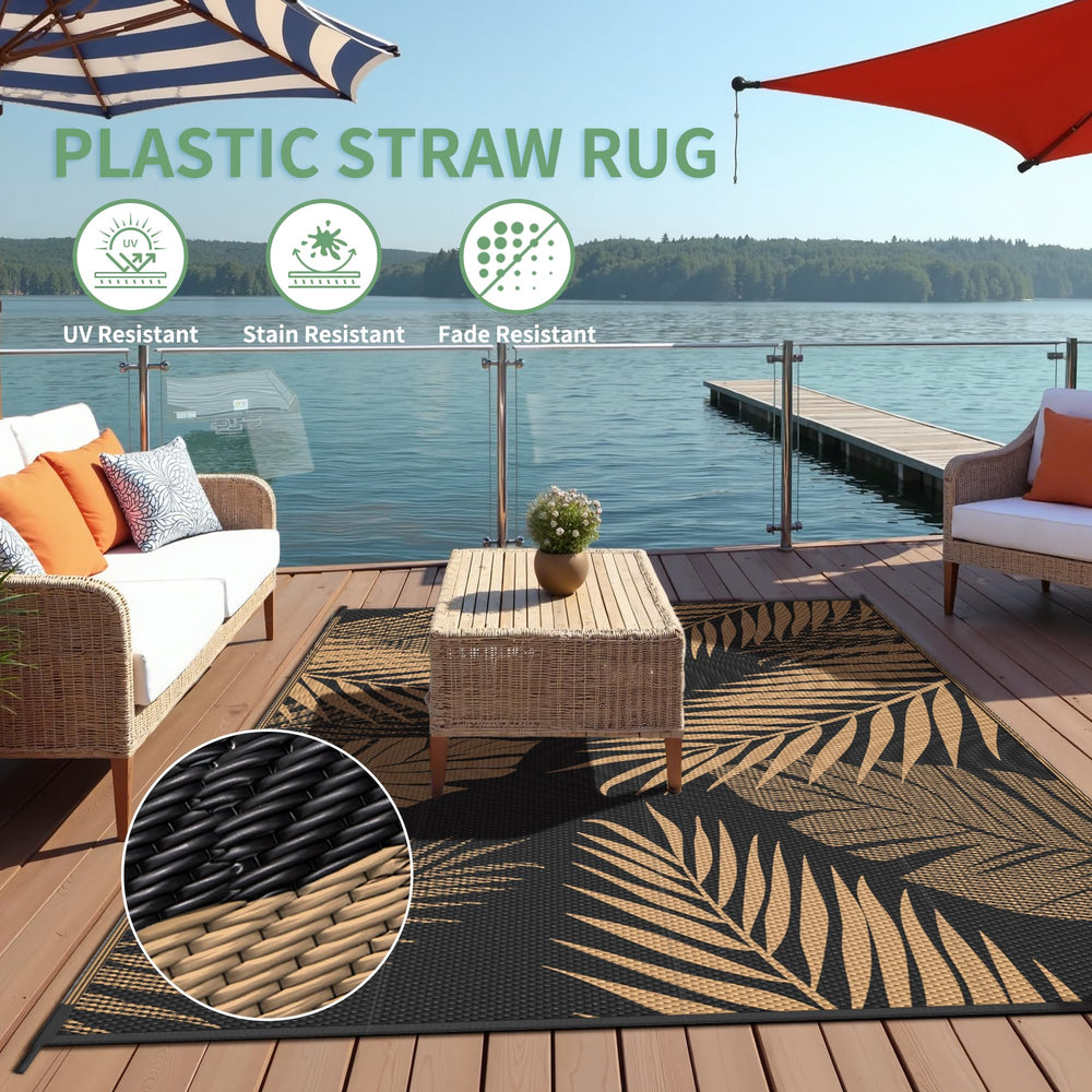 sarben Outdoor Rug versatile use in garden setting
