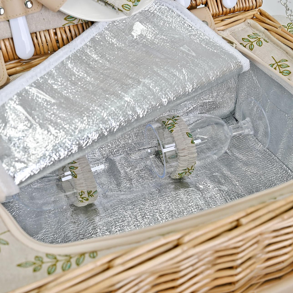 SatisInside Picnic Basket dimensions and setup