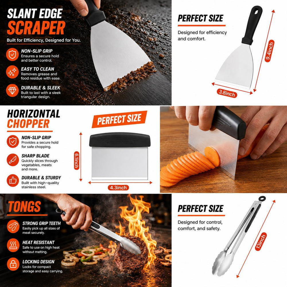 Sauce brush and squeeze bottles from Yekale Griddle Accessories