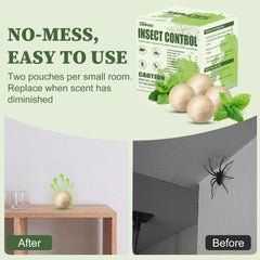 SAUPUSE repellent balls arranged in a kitchen setting
