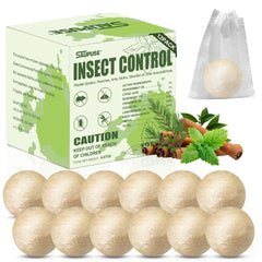 SAUPUSE Spider & Mosquito Repellent Balls in green packaging