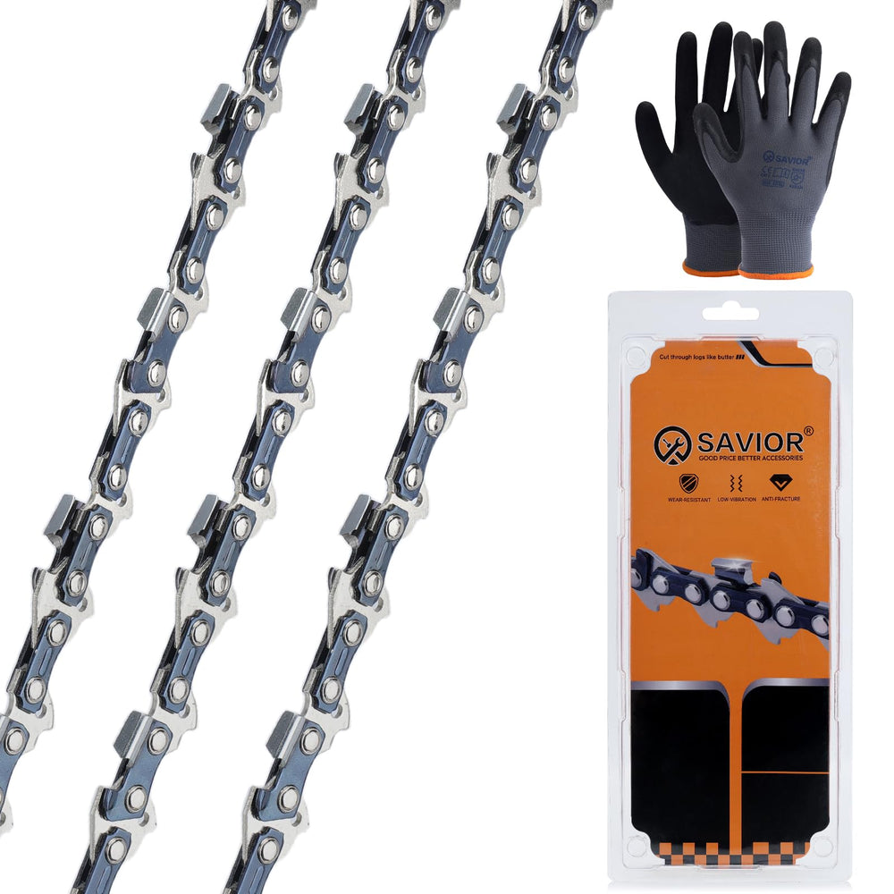Savior 16 Inch Chainsaw Chain 3 Pack front view