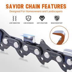 Savior 20 Inch Chainsaw Chain in storage bag