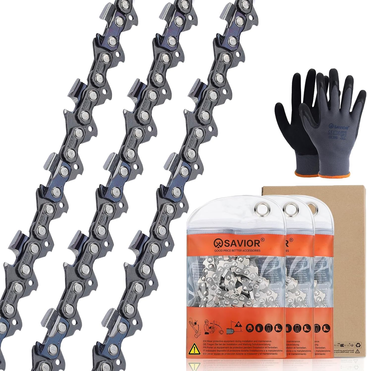 Savior 24-inch chainsaw chain front view