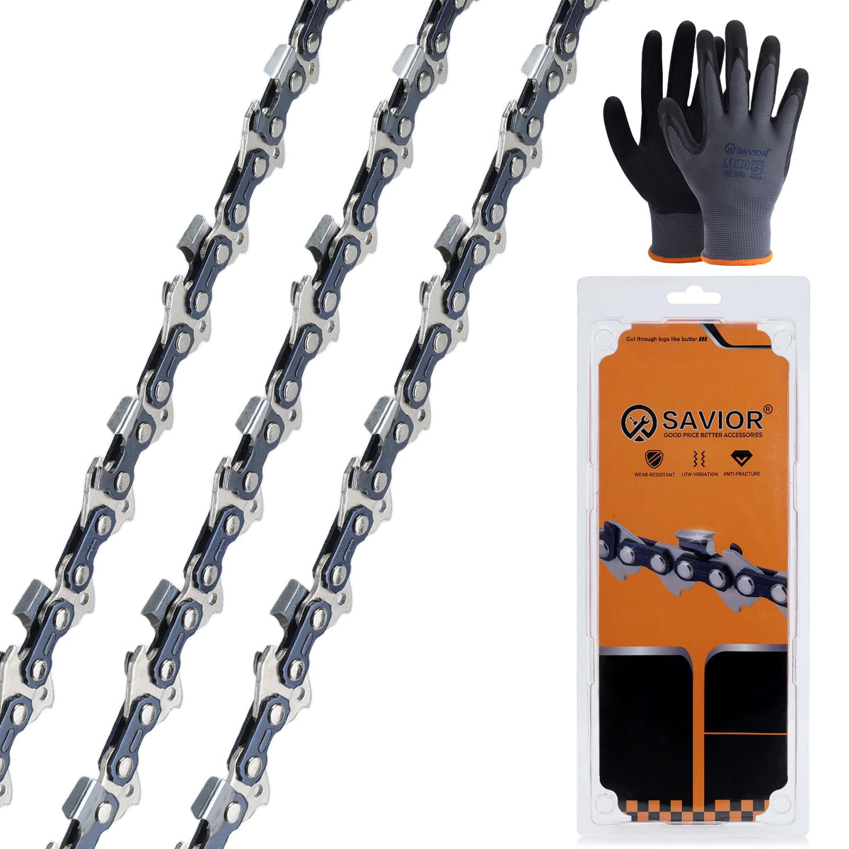 Savior 6-inch pruning saw chain front view