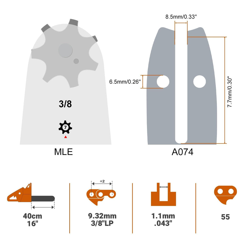 Savior chainsaw bar and chain combo packaging