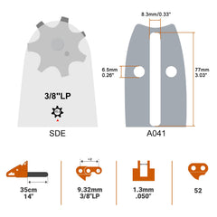 Savior chainsaw bar and chain packaging