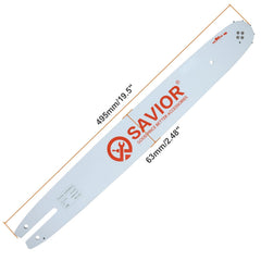 Savior chainsaw bar cover and gloves included in the package
