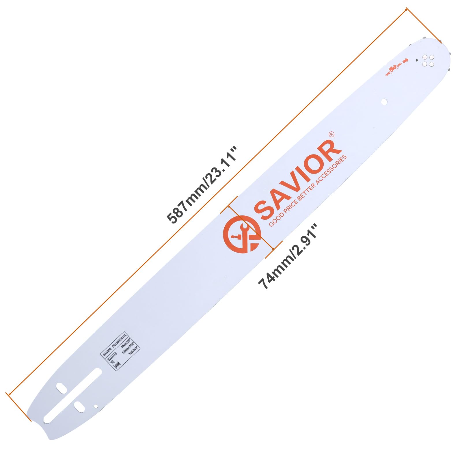 Savior chainsaw bar dimensions and specifications
