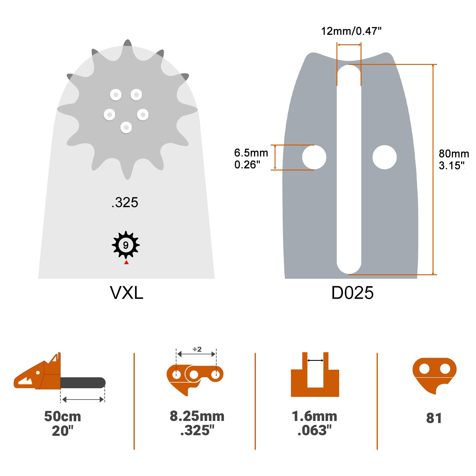 Savior chainsaw bar with protective cover