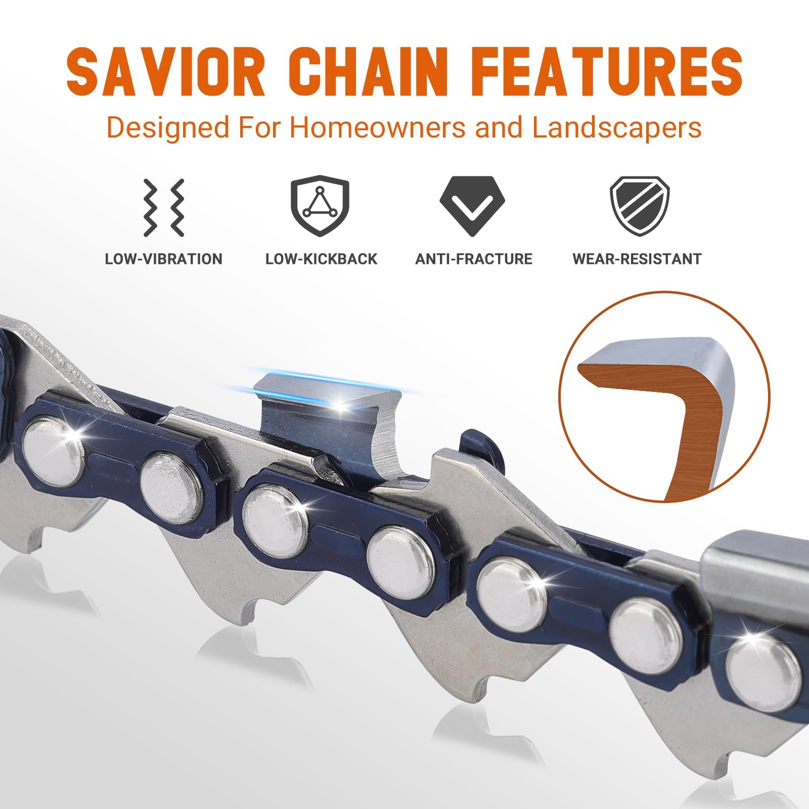 Savior chainsaw chain in storage bag