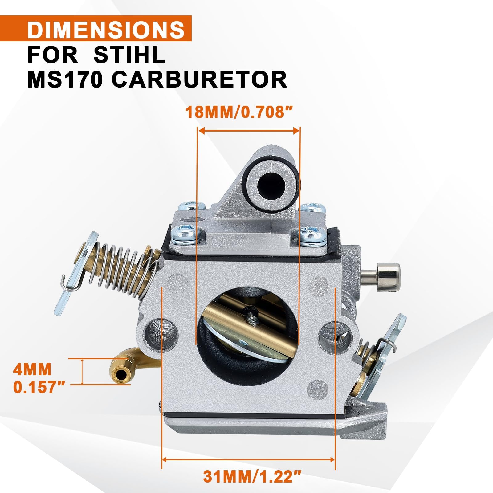 Savior MS170 Carburetor package with spark plug and oil filter