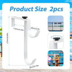 SAVITA pool fence hook side view showing adjustable feature