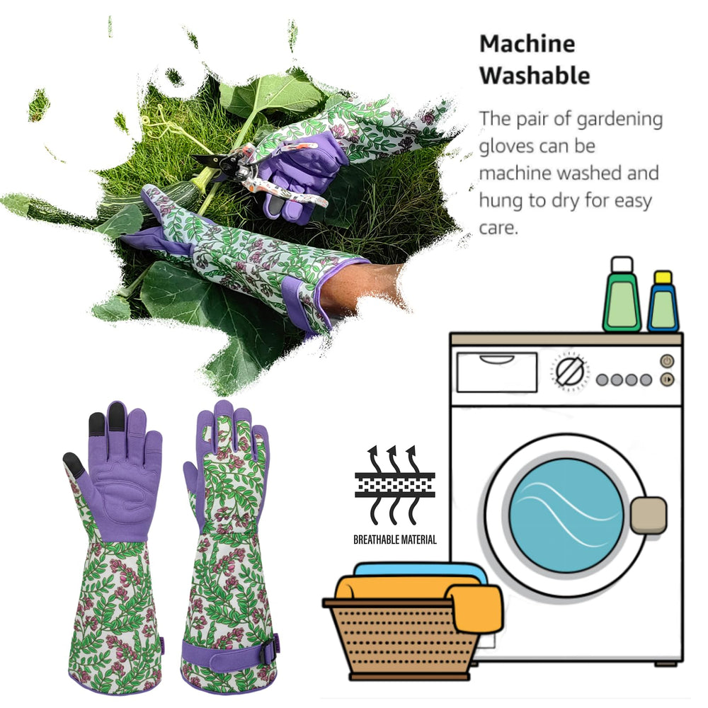 SAVJOB Gardening Gloves with tools for gardening setup