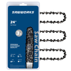 SawWorks 24 Inch Chainsaw Chain pack front view