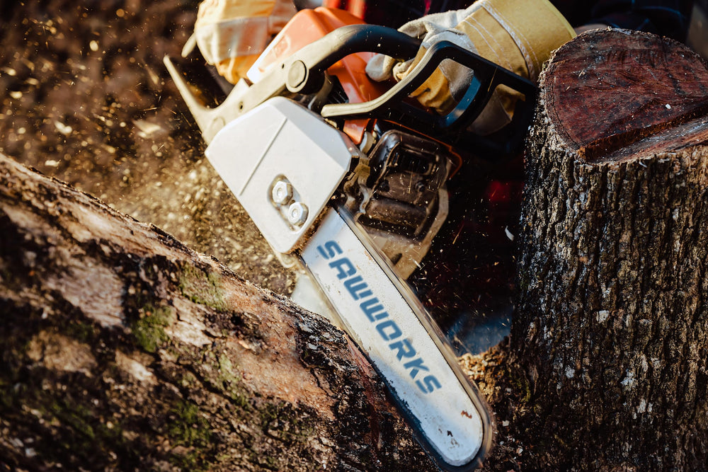 SawWorks Chainsaw Chain blue-gray color