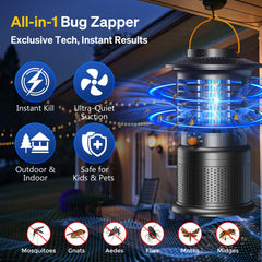 Sayneep Mosquito Trap side view with charging cable