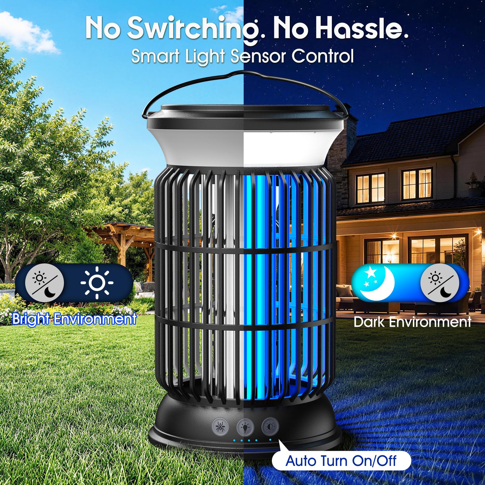 Sayneep Solar Bug Zapper dimensions display