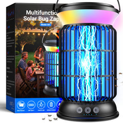 Sayneep Solar Bug Zapper outdoor view with solar panel
