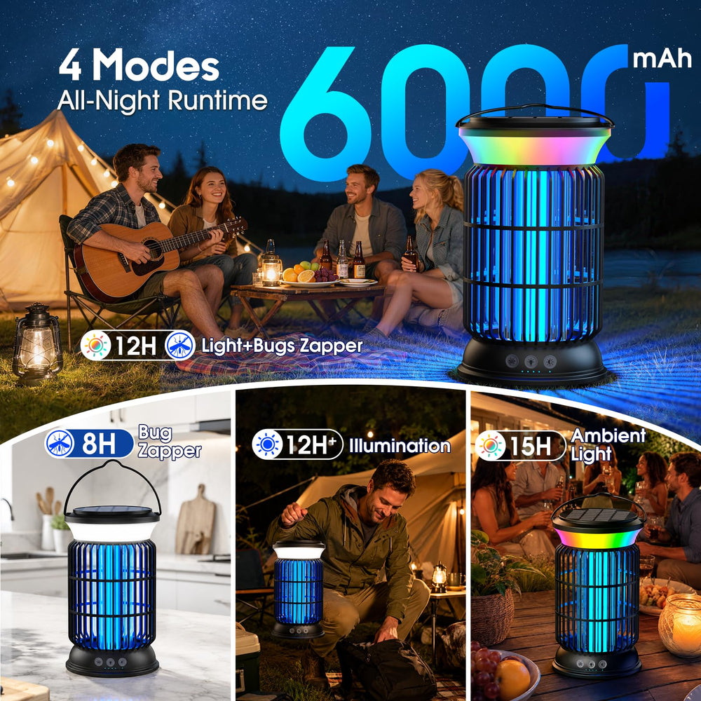 Sayneep Solar Bug Zapper showing automatic sensor feature