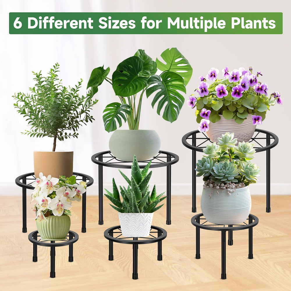 Sbosbo metal plant stand outdoors on a patio