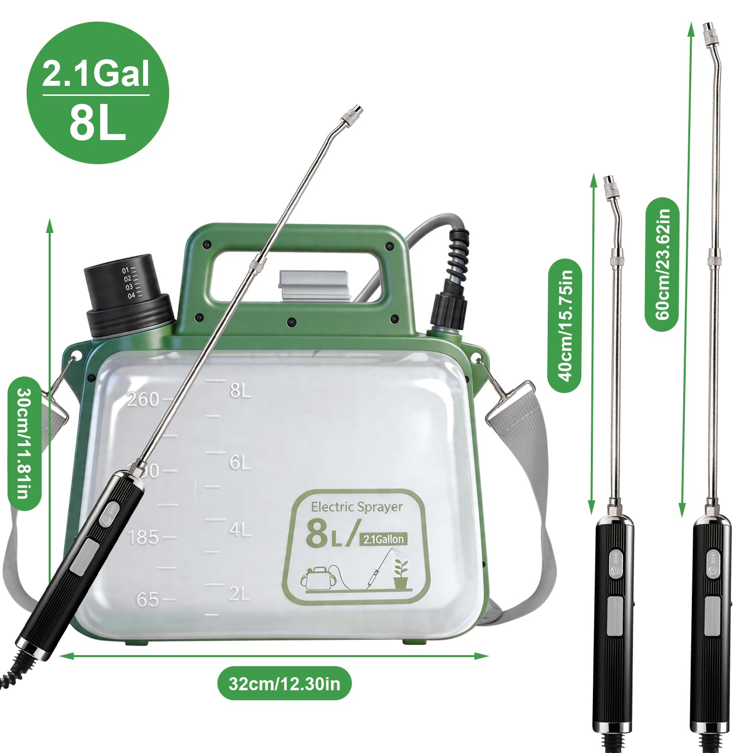 SBZYHYCJ 2 Gallon Sprayer with hose and filter head
