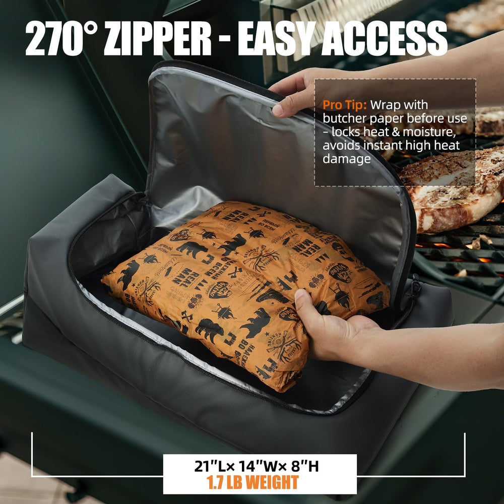 SCAUSY BBQ Blanket with large brisket inside for resting