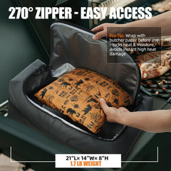 SCAUSY BBQ Blanket with large brisket inside for resting