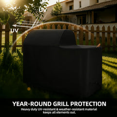 SCAUSY Pellet Grill Cover securing straps and buckle