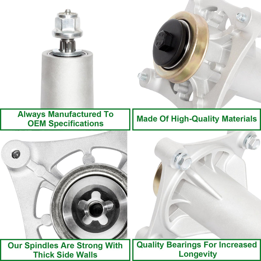SCBHWJ deck spindle assembly mounted on Husqvarna lawn mower