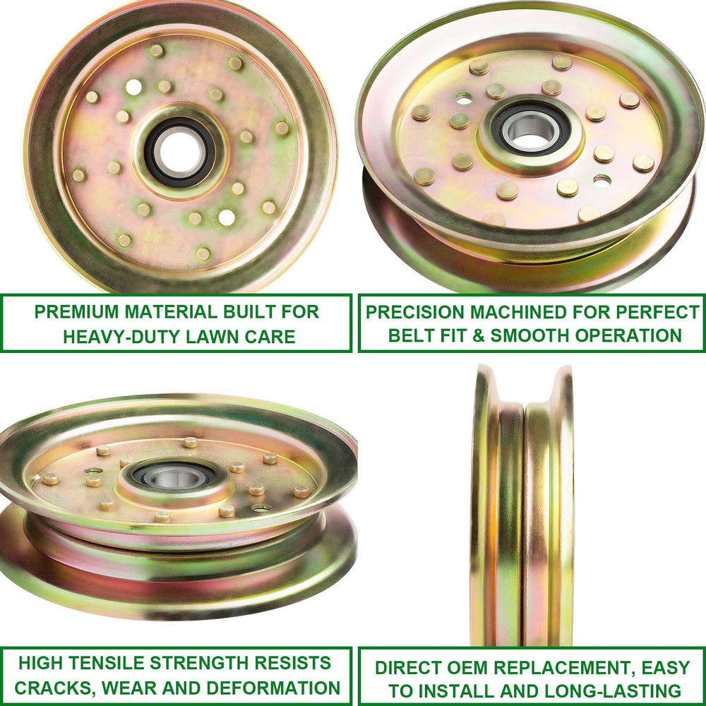 SCBHWJ Flat Idler Pulley with compatibility details