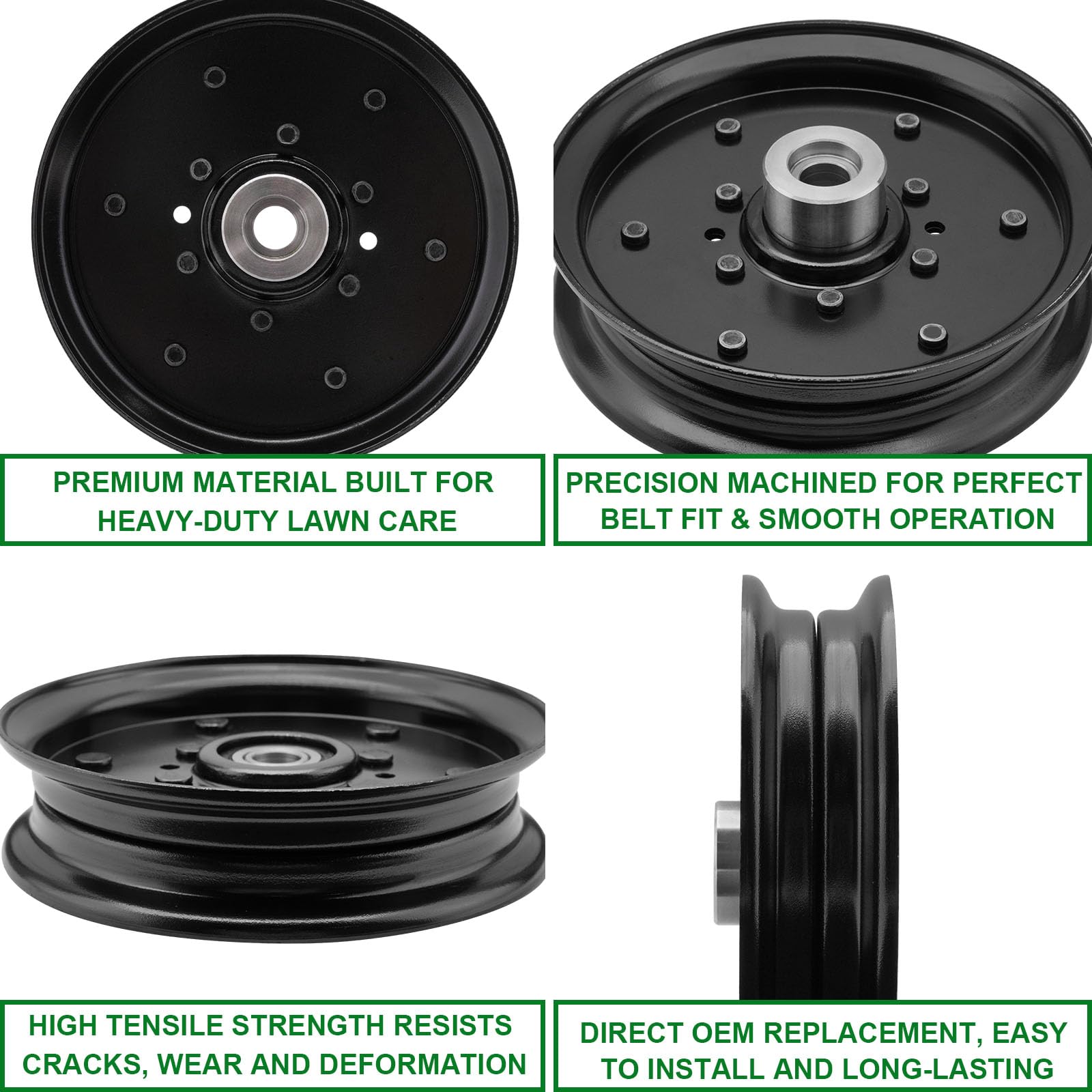 SCBHWJ Flat Idler Pulley with washer included