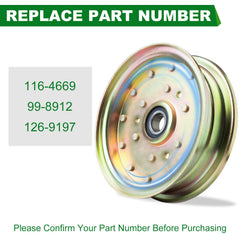 SCBHWJ Idler Flat Pulley 116-4669 99-8912 side view