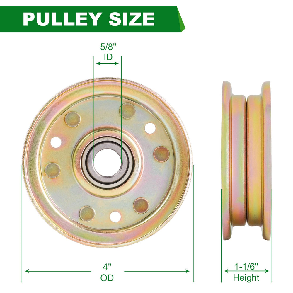 SCBHWJ Idler Pulley 164090 dimensions displayed
