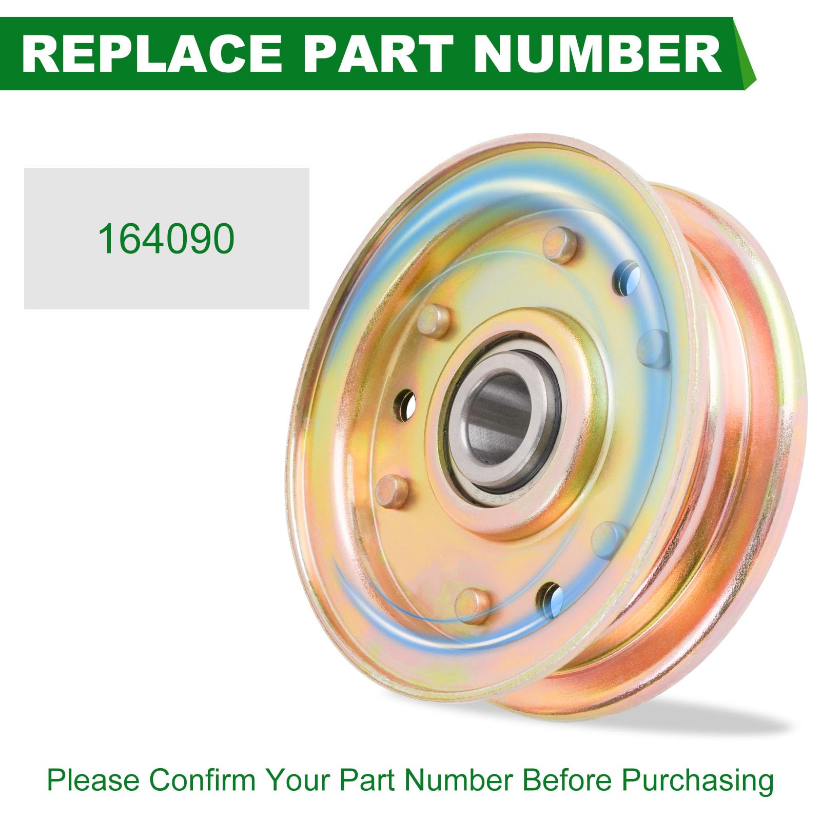 SCBHWJ Idler Pulley 164090 side view