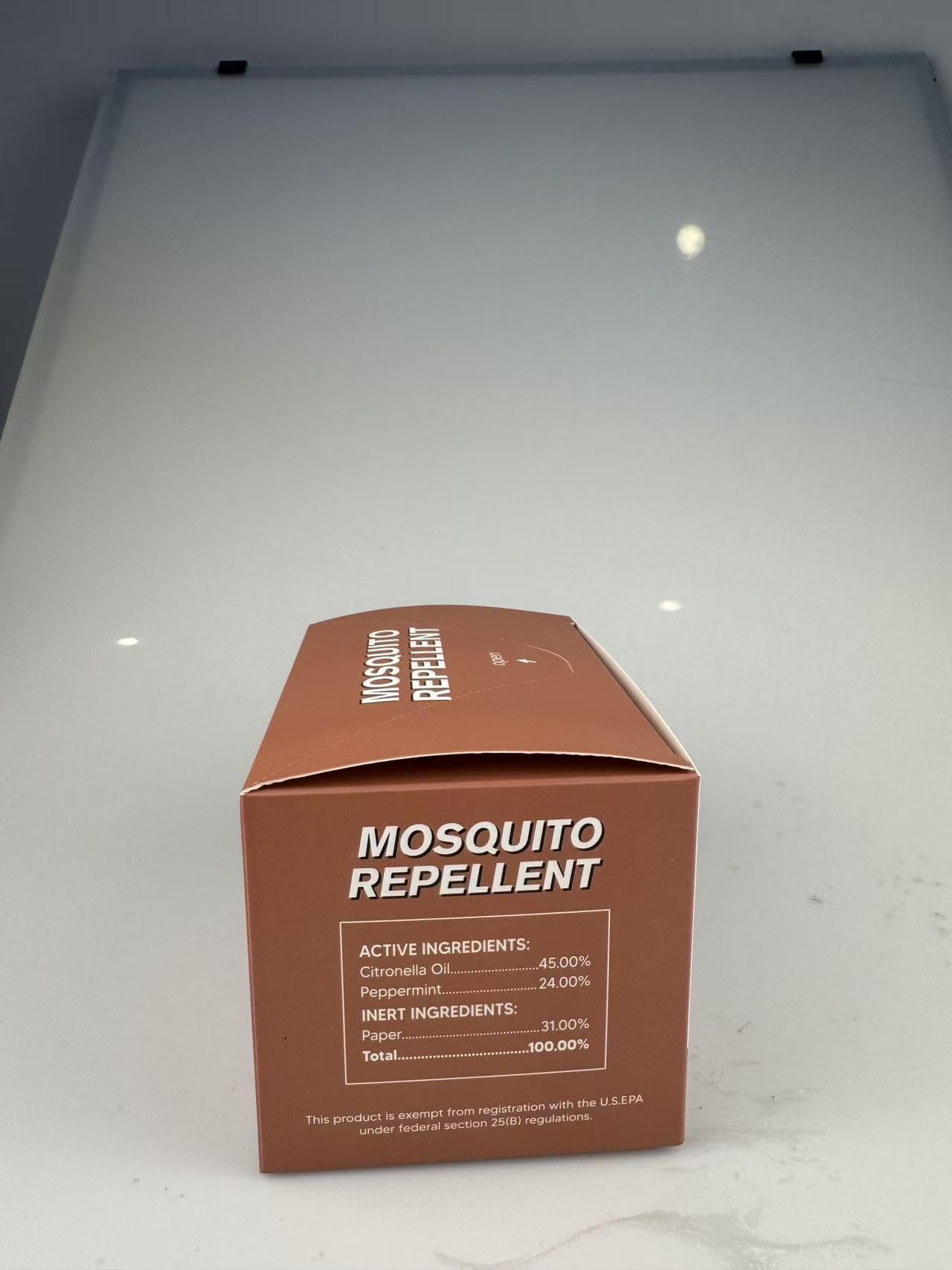 SCFKAOF Mosquito Repellent Balls pack dimensions on table