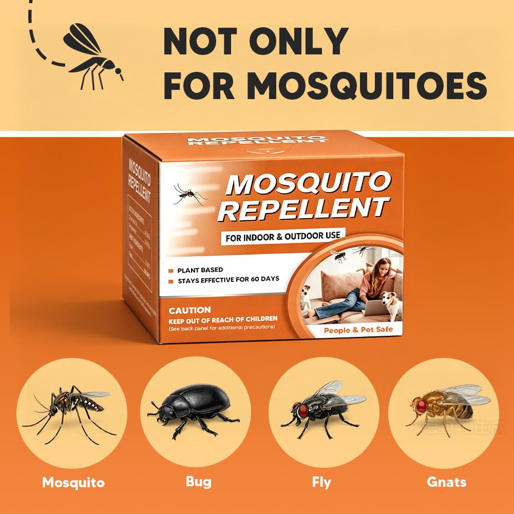 SCFKAOF Mosquito Repellent Balls showing individual balls in orange color