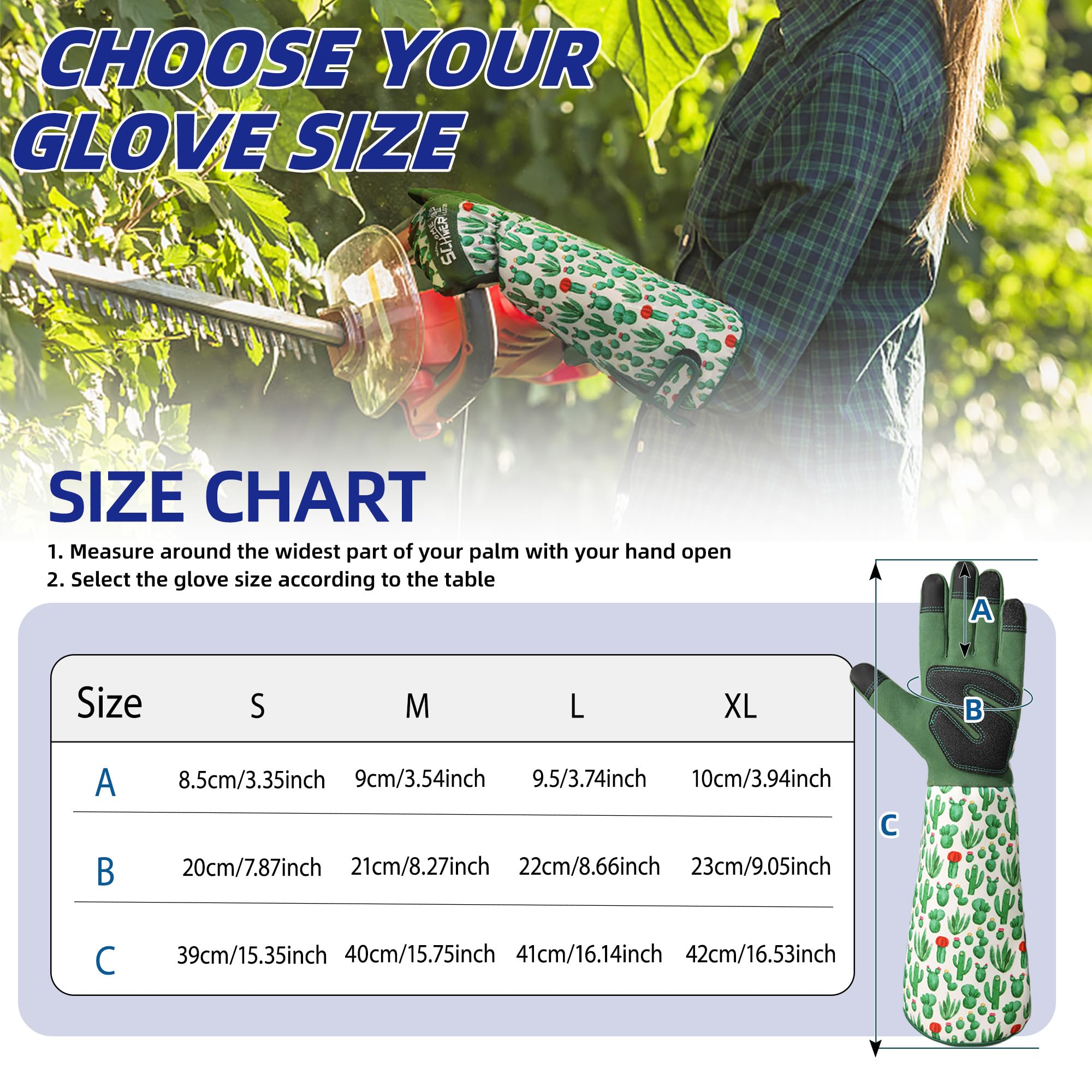 Schwer Gardening Gloves for Women, XL, hanging to dry after washing