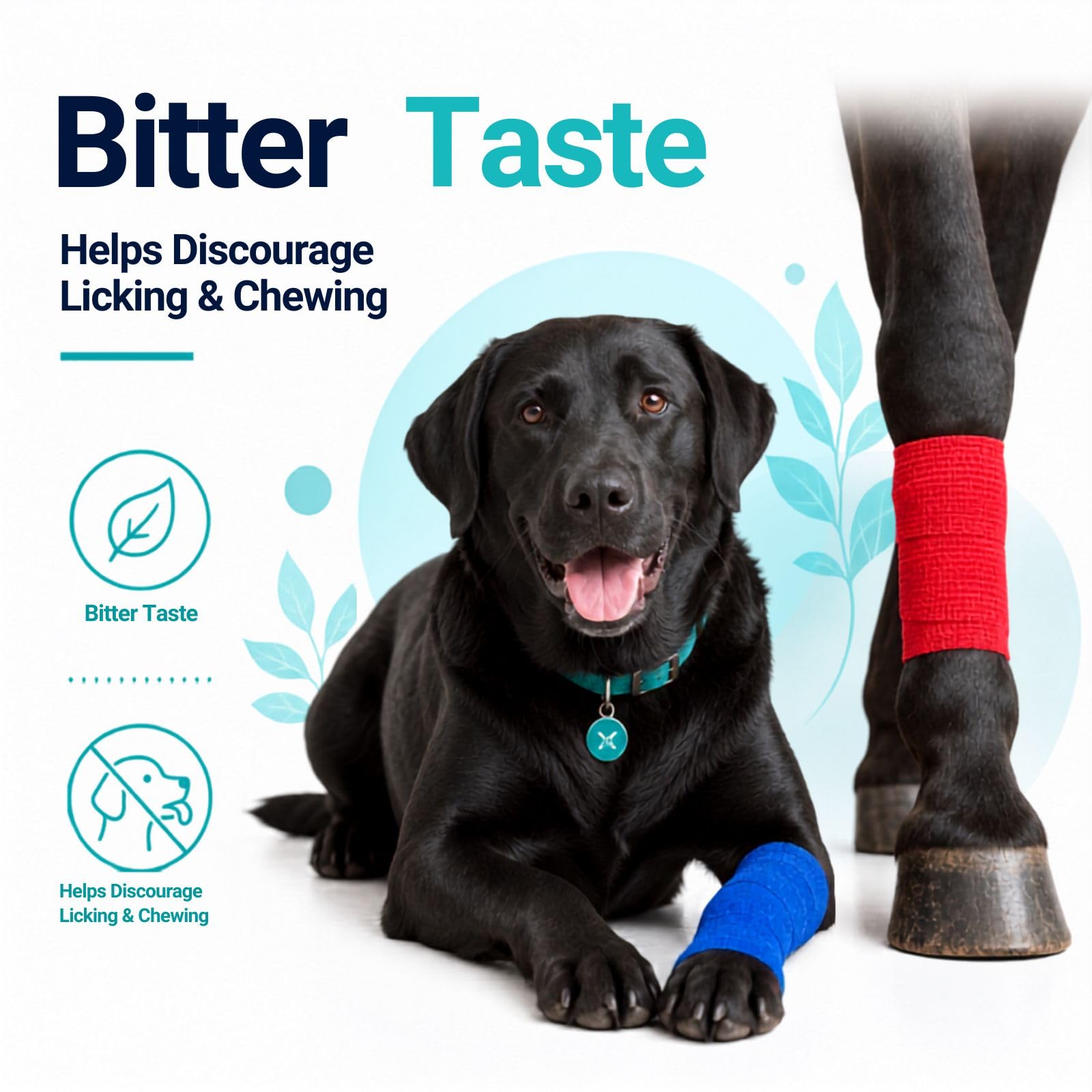 SCICOFIX Anti-Chew Vet Wrap in blue, side view