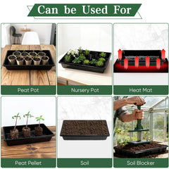 Sckee Plant Growing Tray stackable design for storage