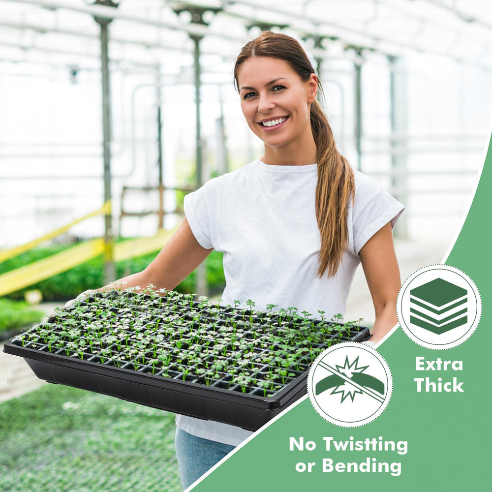 Sckee Plant Growing Tray stacked for storage