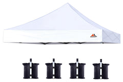 SCOCANOPY 10x10 replacement canopy top white front view