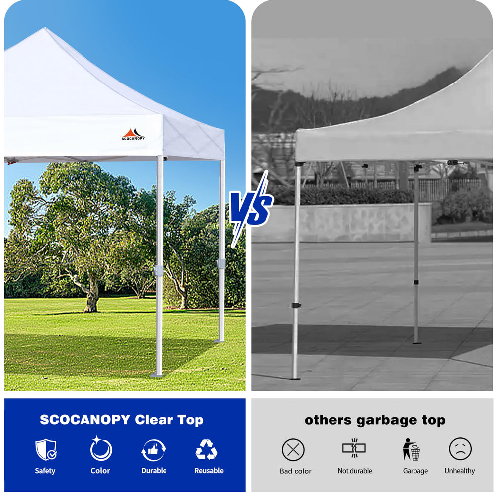 SCOCANOPY canopy top with D-rings for stability