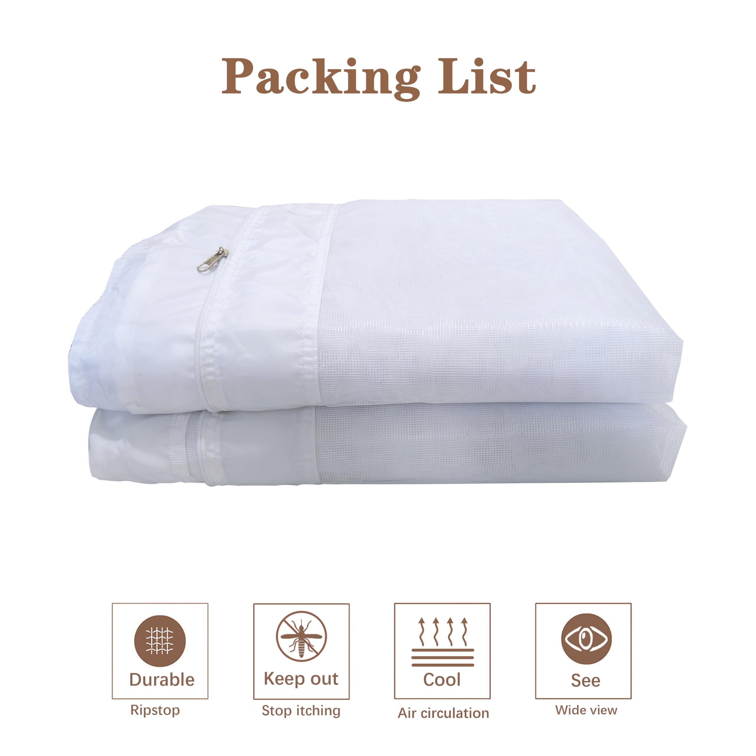 SCOCANOPY mesh sidewall packed for storage