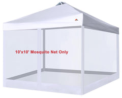 SCOCANOPY Replacement Mesh Sidewall front view, white color