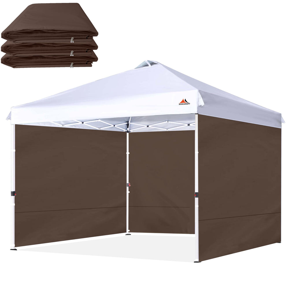 SCOCANOPY SideWall brown panel front view