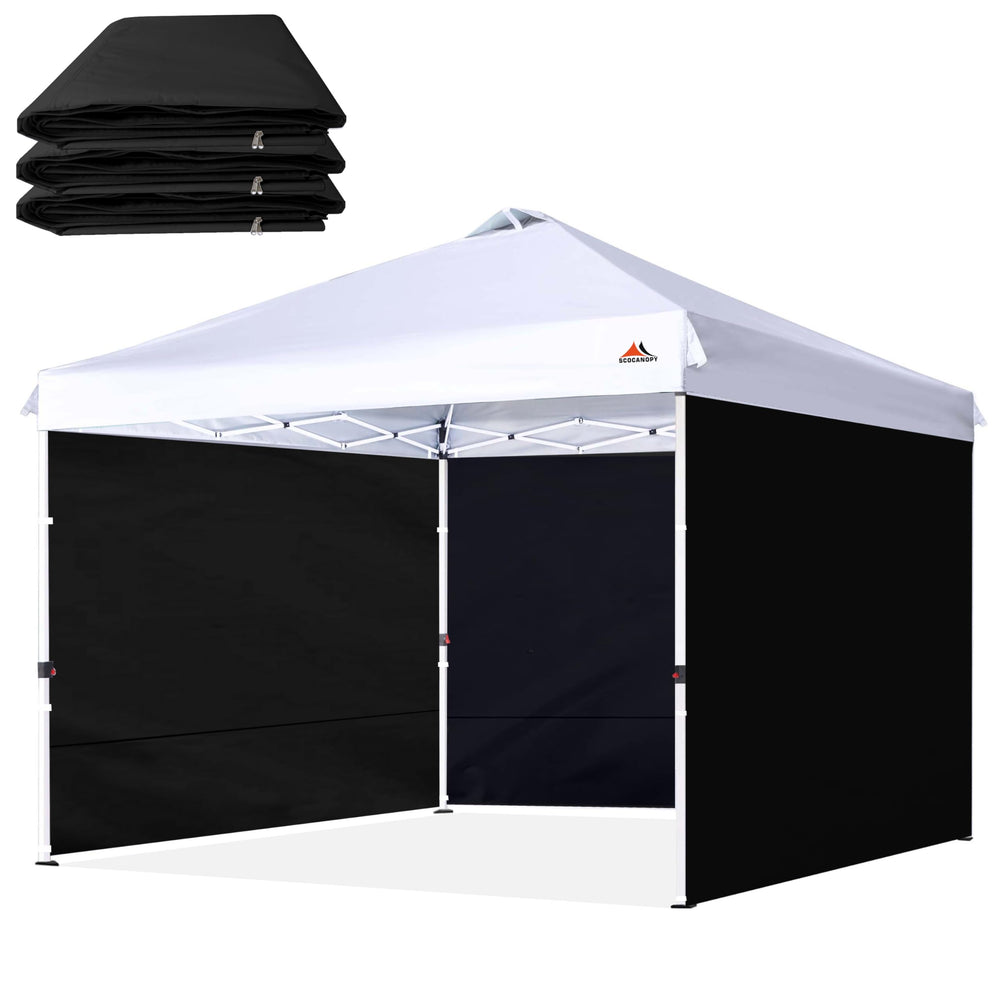 SCOCANOPY SunWall black side panel, 10x10 size