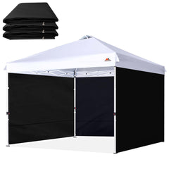 SCOCANOPY SunWall black side panel, 10x10 size